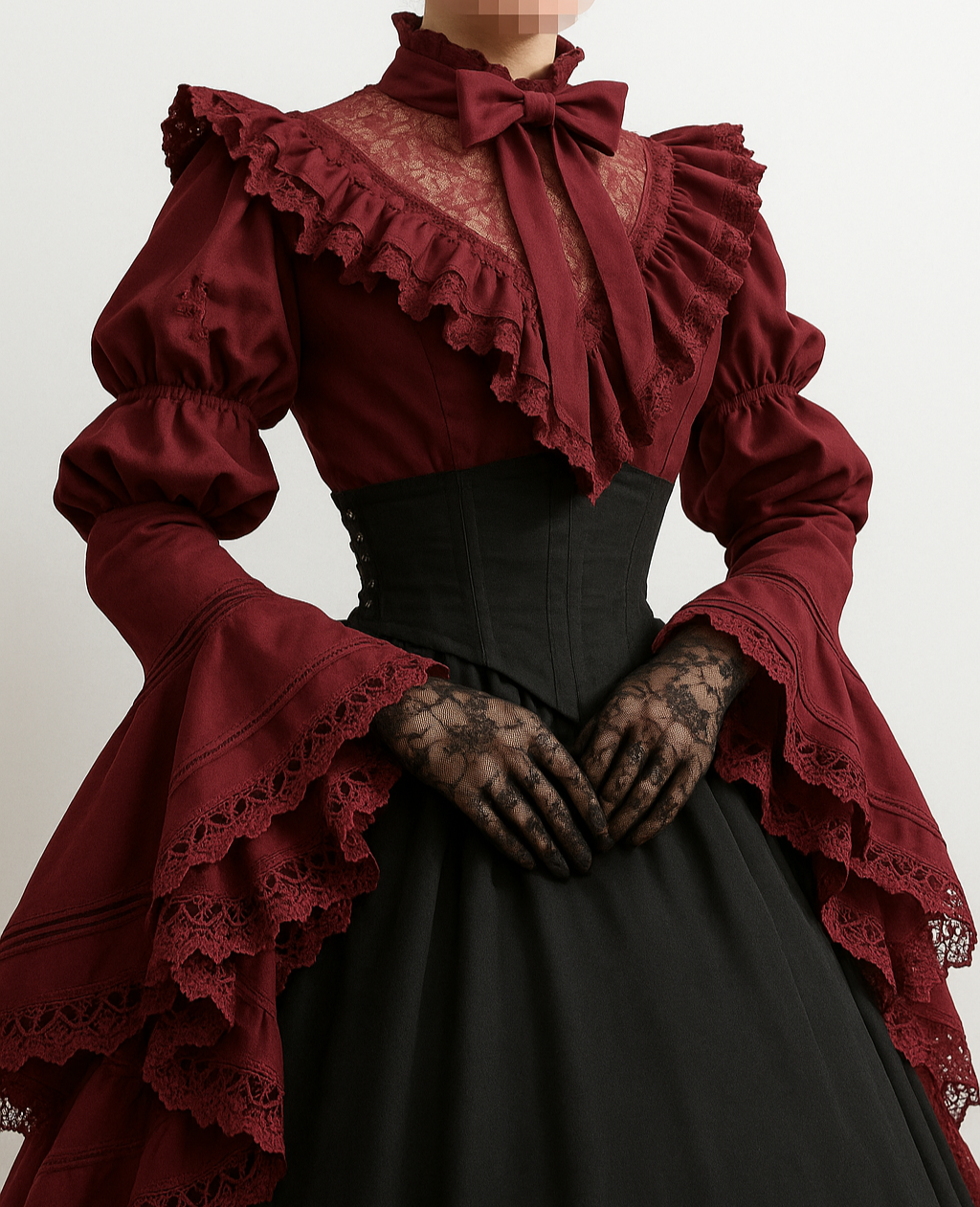 knee length dresses for ladies Pink Long Sleeve Irish Renaissance Dress Women's Pirate Costume –  vikingshields main image 0