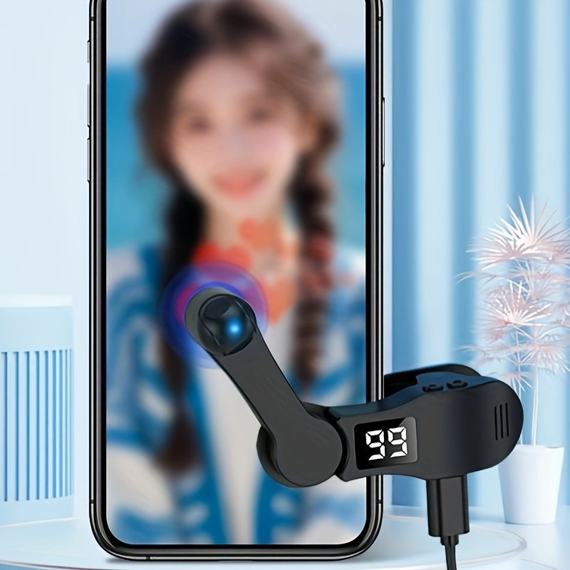 USB-powered auto screen clicker tapping likes on livestream for TikTok or short video apps
