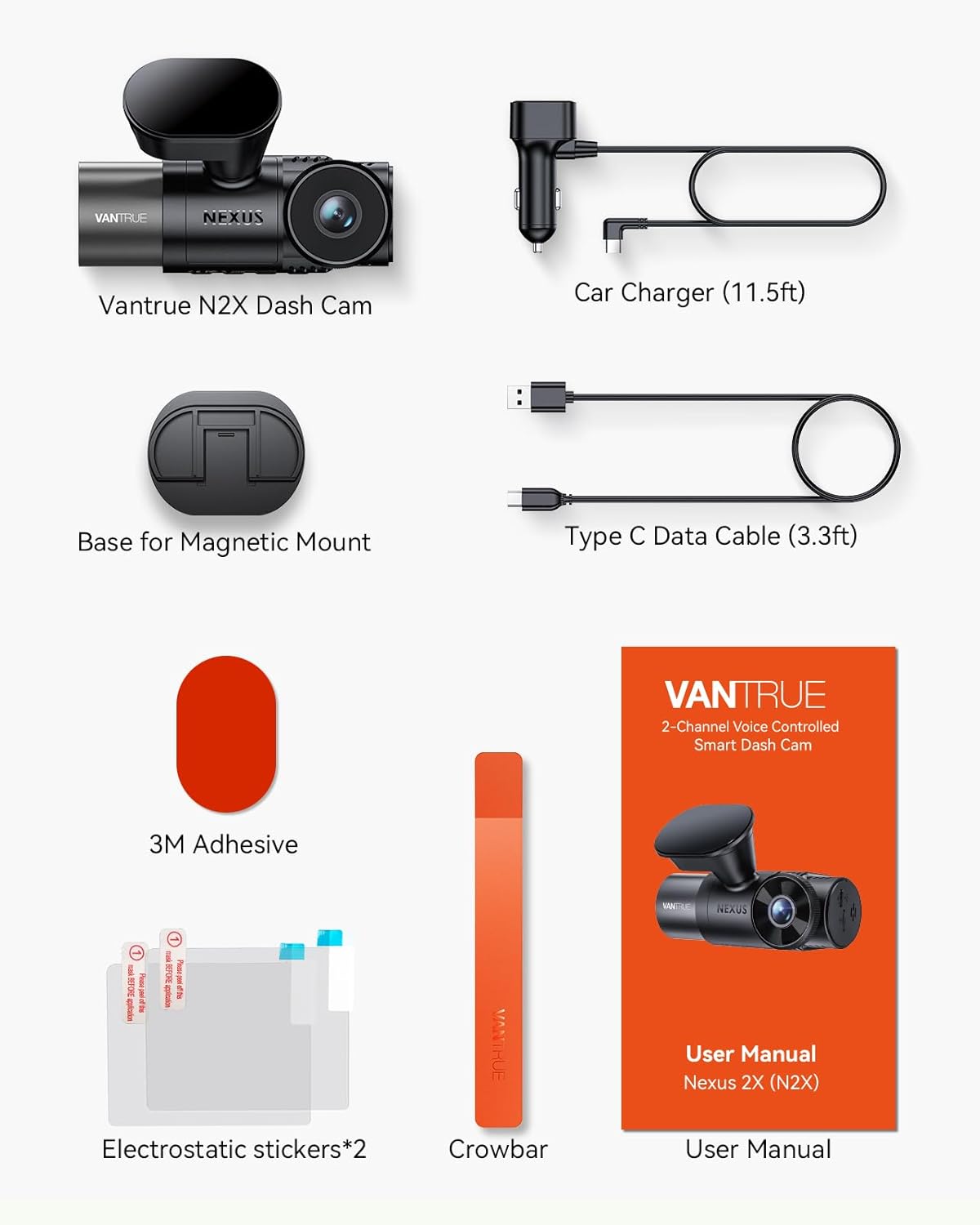 🚗📹 Dash Cam Vantrue N2X 2.7K 📹🚗