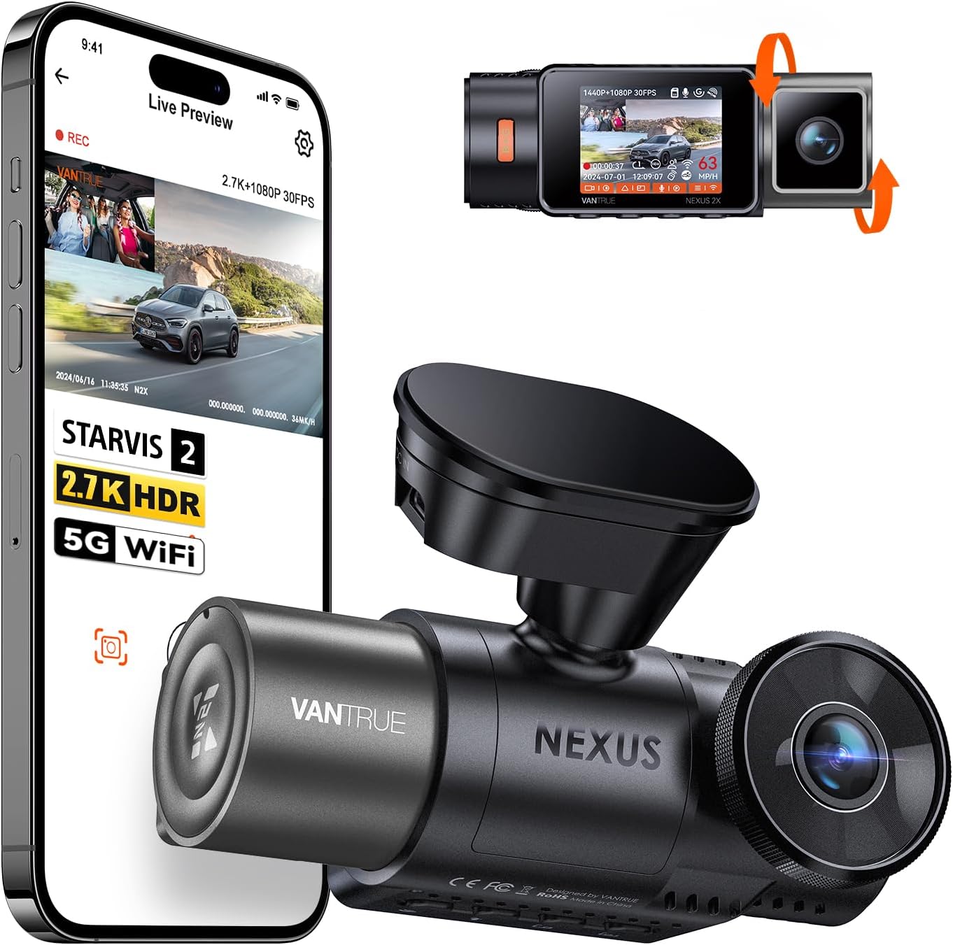 🚗📹 Dash Cam Vantrue N2X 2.7K 📹🚗