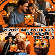 Halloween gift set presented as a seasonal surprise for a couple