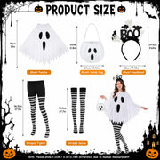 Women’s ghost Halloween costume size and product dimensions guide