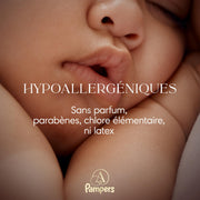 Pampers Amore hypoallergenic diaper features with no fragrance, parabens, elemental chlorine or latex