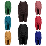 Nine colour options for the ruffled high-low pirate skirt
