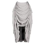 Gray high-low ruffled pirate skirt