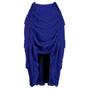 Blue high-low ruffled pirate skirt