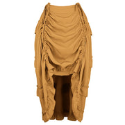 Turmeric high-low ruffled pirate skirt