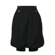 Black knee-length Renaissance pirate breeches