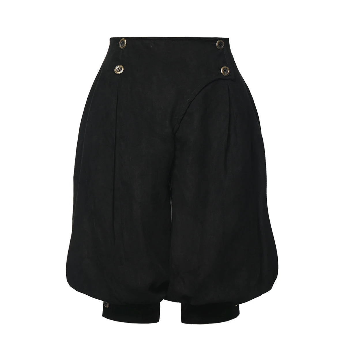 Black knee-length Renaissance pirate breeches