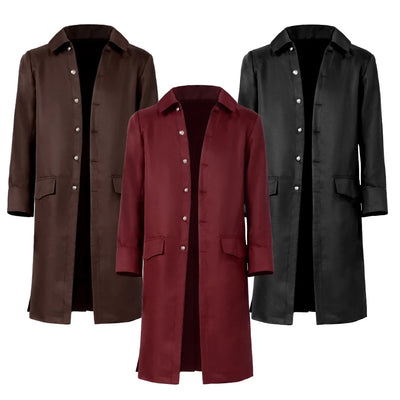 Men’s Pirate Captain Long Coat – Gothic Victorian Frock Coat