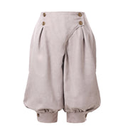 Gray knee-length Renaissance pirate breeches
