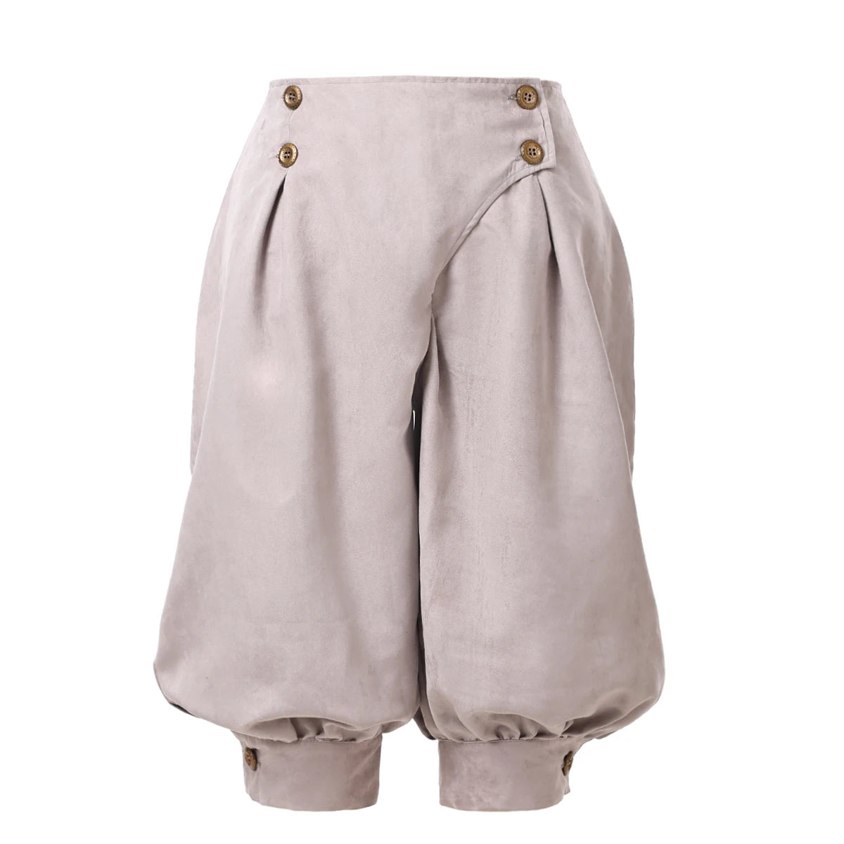 Gray knee-length Renaissance pirate breeches