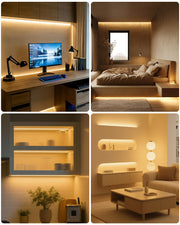 ALITOVE warm white USB LED strip for bedroom desk kitchen and living room lighting
