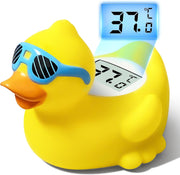 Baby bath thermometer duck with digital temperature display in °C
