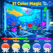 Remote control for jellyfish baby sound machine with brightness settings, music and sleep timer