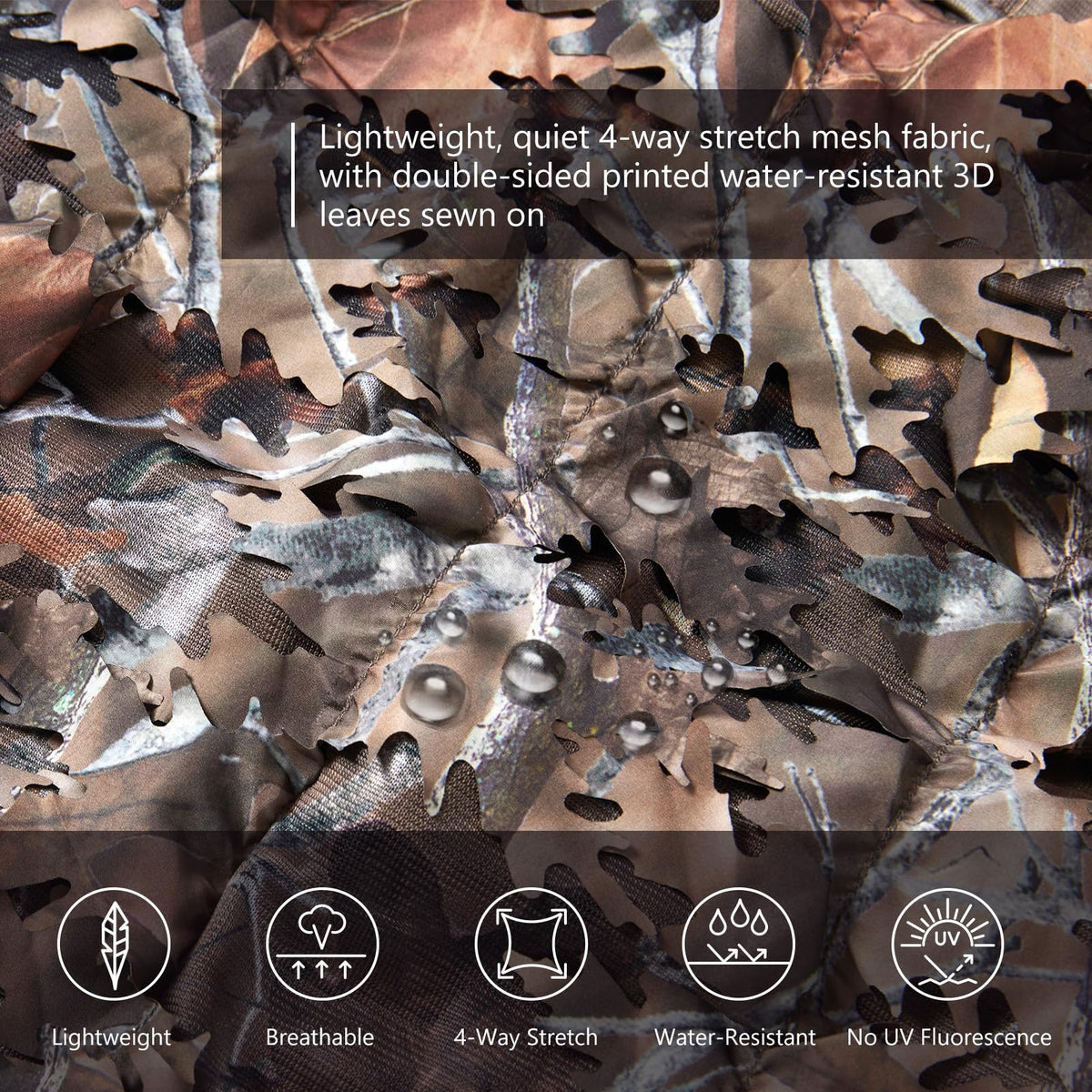 BASSDASH 3D leafy hunting camouflage suit XL - view 2