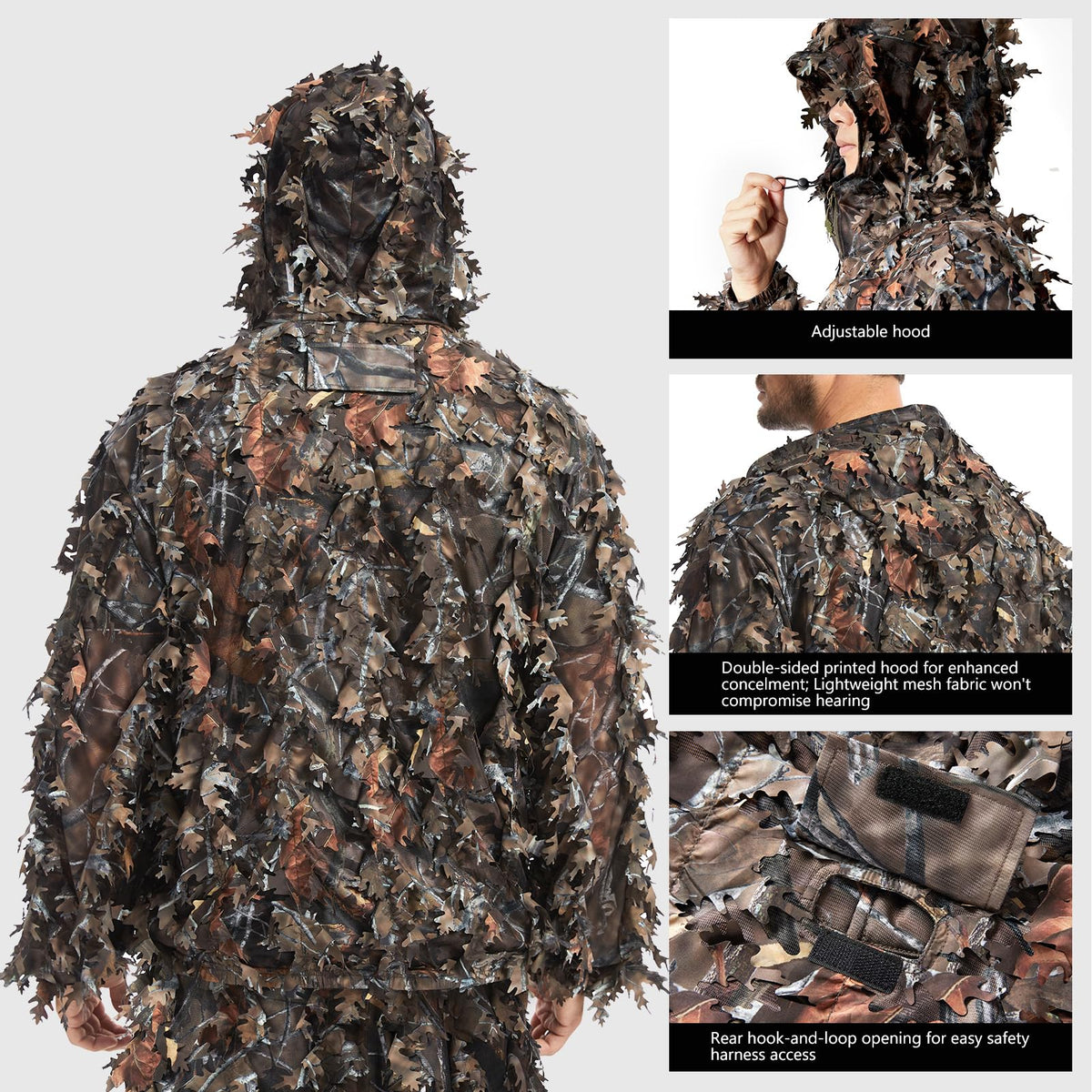 BASSDASH 3D leafy hunting camouflage suit XL - view 5