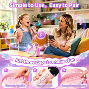 Bluetooth unicorn karaoke speaker easy pairing with smartphone