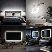 Interior and exterior design ideas using warm white neon LED strip light