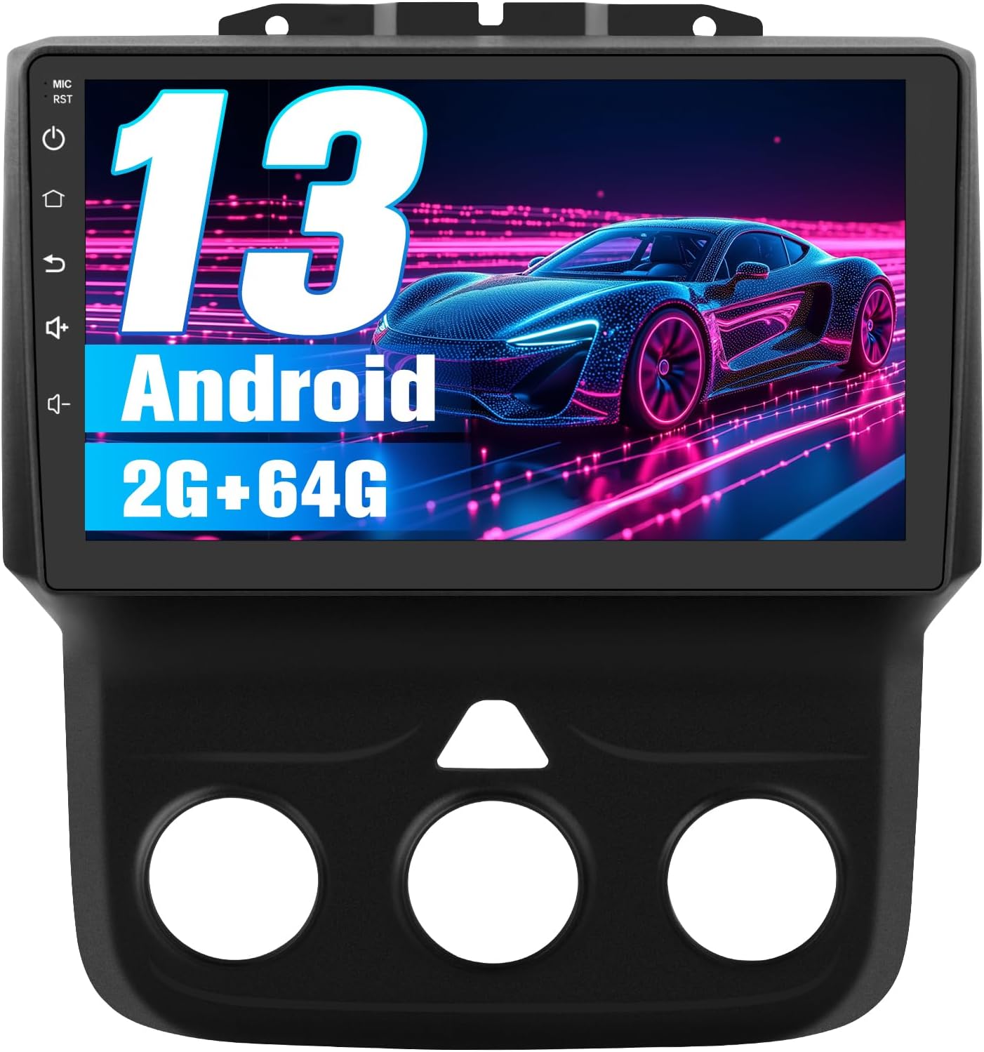 Android 13 Car Stereo for Dodge Ram with HD 9-inch screen