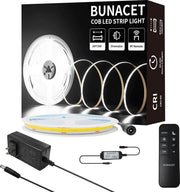 COB LED strip light kit 6m 6500K with remote and power adapter