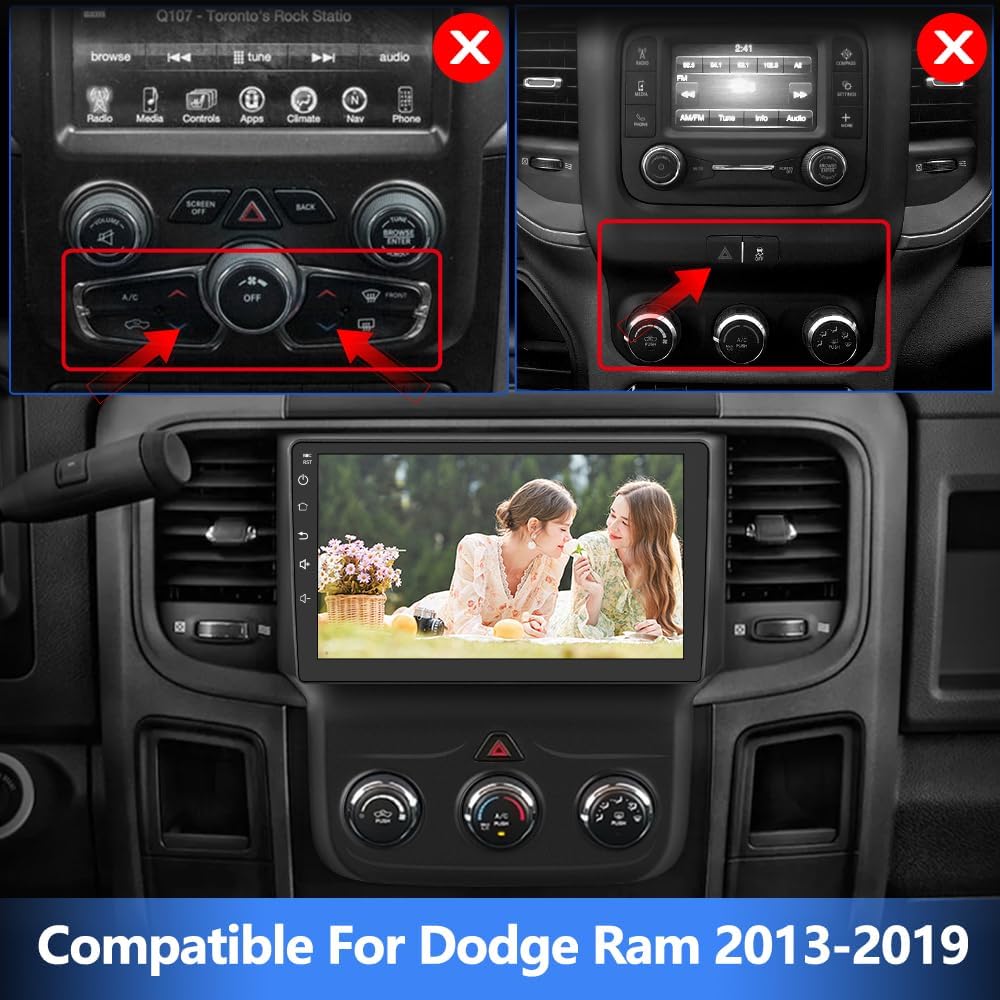 Compatibility guide for Dodge Ram car stereo 2013-2019