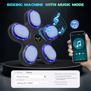 Boxing machine connected to phone music with Bluetooth