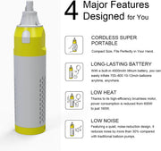 Cordless balloon inflator with 4000mAh battery and quiet operation