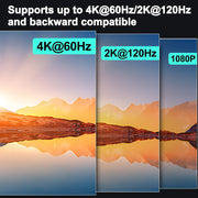 4K 60Hz dual monitor KVM switch high resolution display support