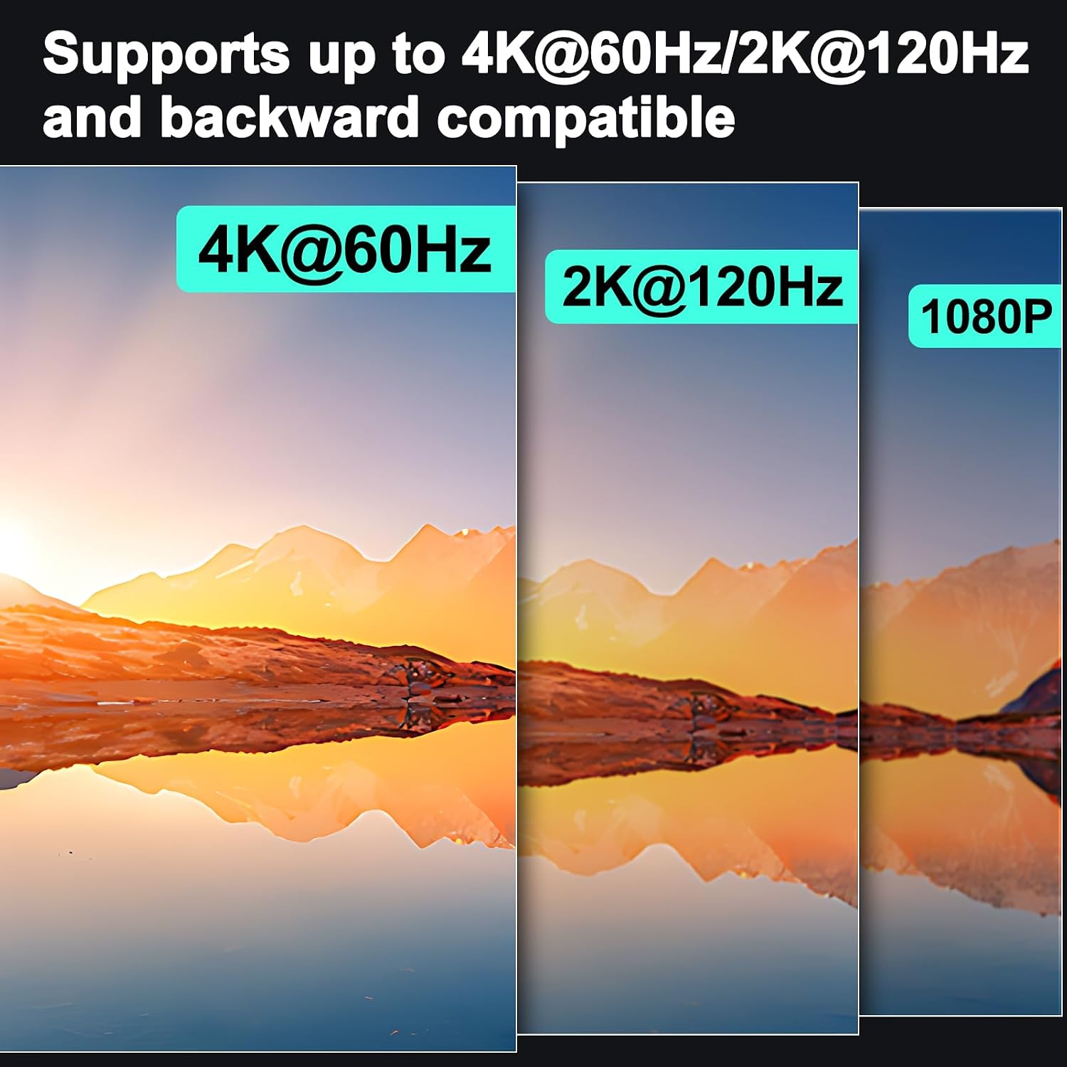 4K 60Hz dual monitor KVM switch high resolution display support