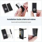 Easy installation of wireless doorbell with adhesive and screws