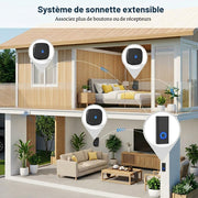 Expandable wireless classroom doorbell system for multi-room use