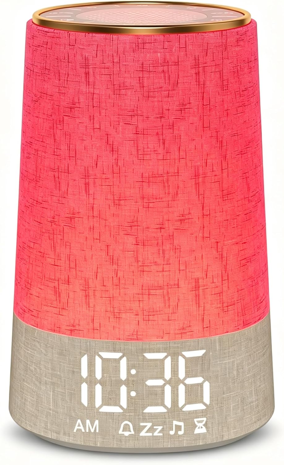FEXOA sunrise alarm clock with pink ambient wake up light