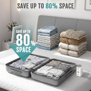 FYGRIP vacuum storage bags save up to 80 percent space