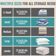 FYGRIP vacuum storage bag size guide