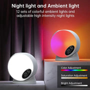 Adjustable night light with vibrant ambient color settings