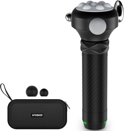 HYAKO Pro Max Massage Gun – 6500 RPM Deep Tissue Therapy with 5-in-1 Heads & 360° Rotation