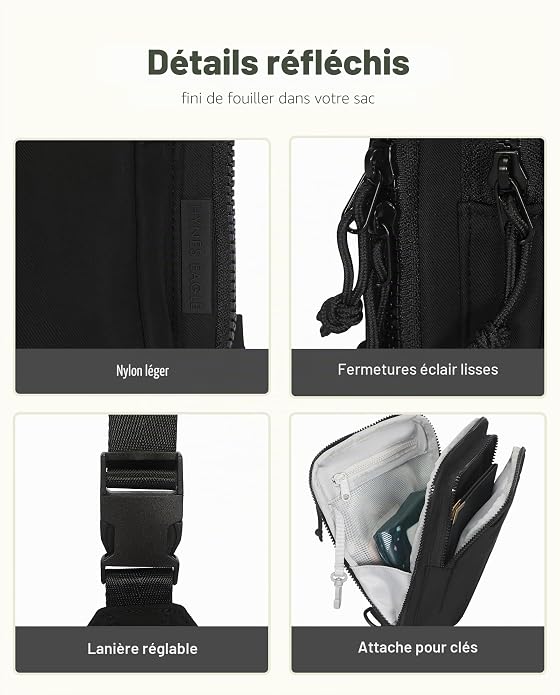 Premium details of Hynes Eagle crossbody bag