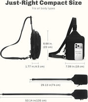 Dimensions of Hynes Eagle crossbody bag