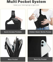 Multi pocket organization of Hynes Eagle sling bag