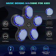 Overview of buttons and functions on music boxing device
