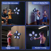 Children using smart boxing machine for training and fun