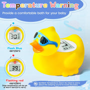 Duck thermometer flashing LED for water too hot or too cold