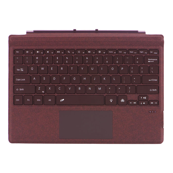 Mobee Bluetooth Keyboard Cover with Touchpad for Surface Pro 3–7+ – Burgundy