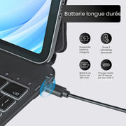 Mobee keyboard case with 400 mAh rechargeable battery and USB-C charging port