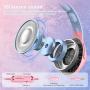 Exploded view of 50mm 3D stereo drivers inside gaming headset