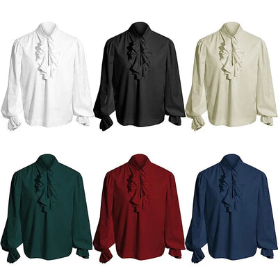 Unisex Pirate Ruffle Shirt – Renaissance Victorian Blouse