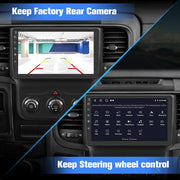 Maintains rear camera and steering wheel controls