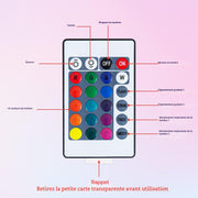 RGB LED lamp remote control with 16 color options and modes