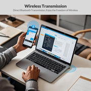 Wireless smartphone connection to laptop with Rii Bluetooth 5.4 Adapter.